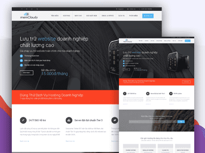 Thiết kế website memCloudy 1