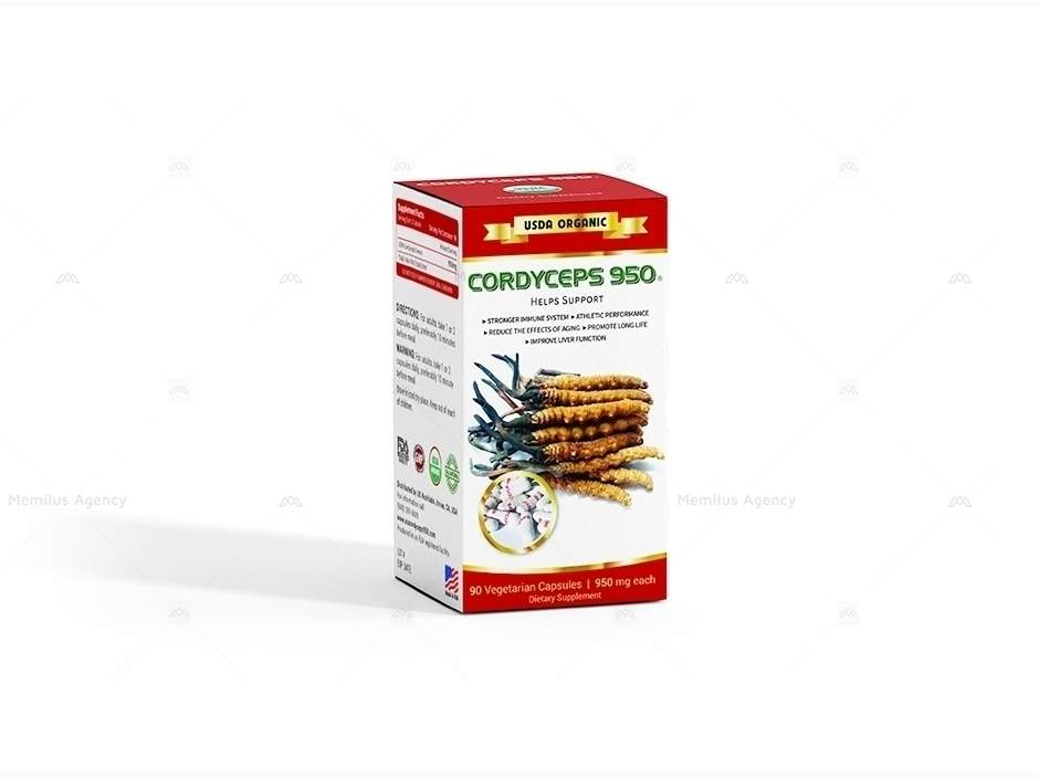 Thiết kế hộp giấy đông trùng hạ thảo Corduceps 950 103