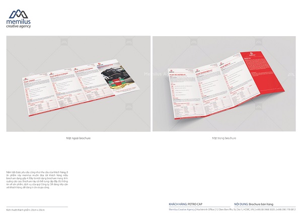 Sản phẩm của công ty thiết kế Brochure Sandclock