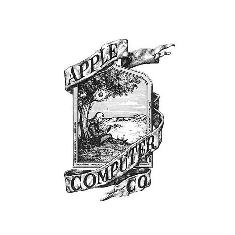 Mẫu thiết kế logo Apple năm 1976.
