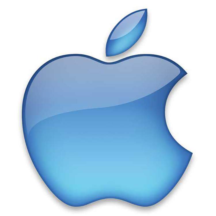 Mẫu thiết kế logo Apple năm 2001.