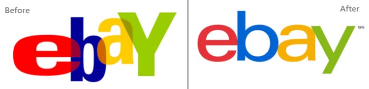 Thiết kế logo của eBay.