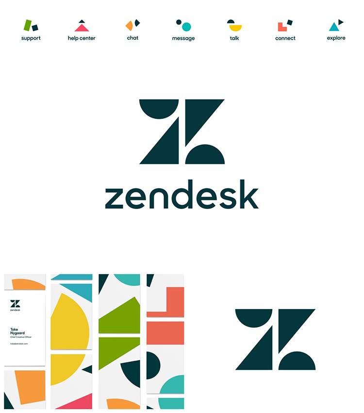 Thiết kế logo hình học thân thiện hơn 2019