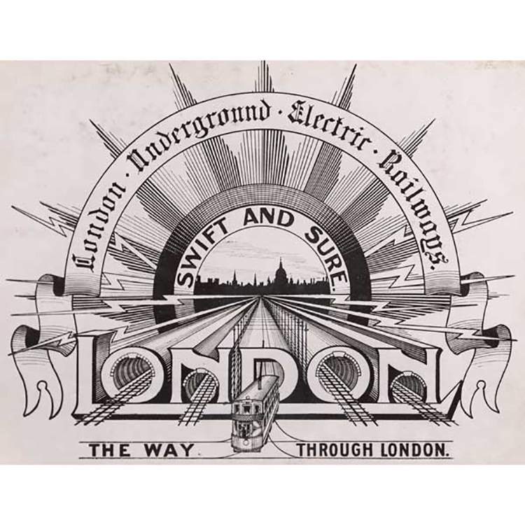 Mẫu thiết kế London Underground năm 1908.