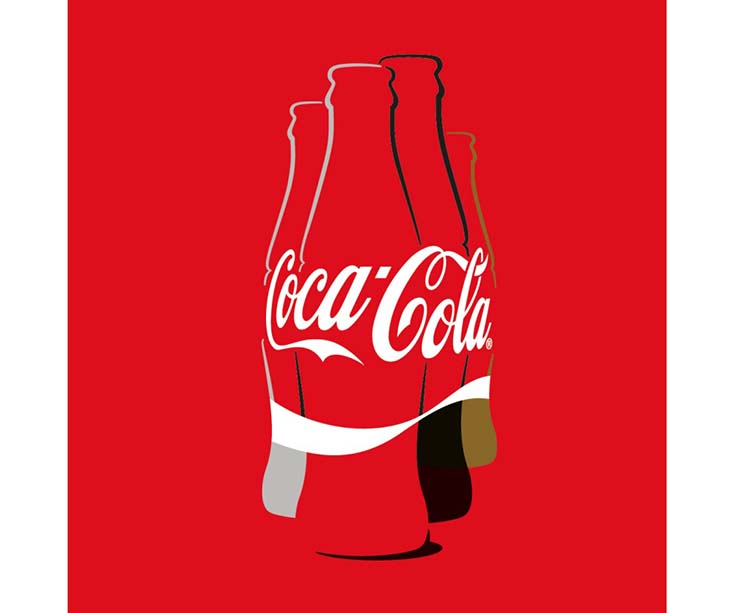 Thiết kế logo của coca-cola. 