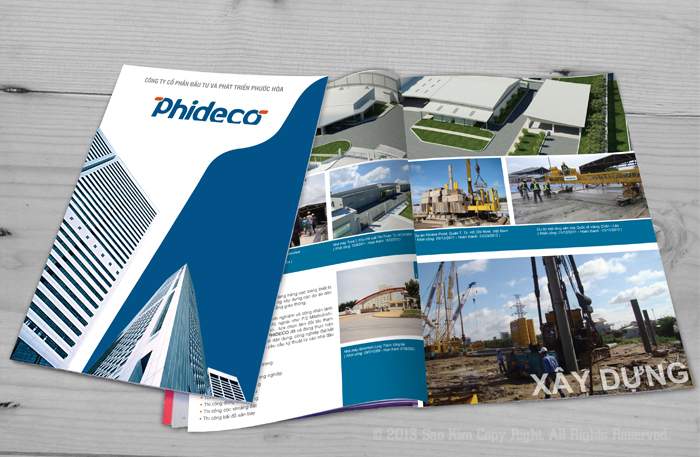 Dự án Sao Kim thực hiện: thiết kế profile công ty Phideco