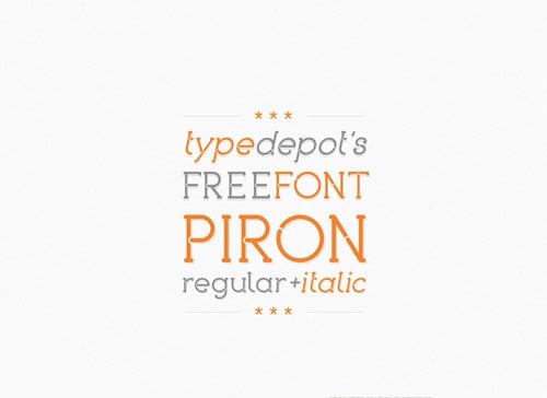 Download Piron free font