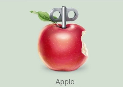 Red Wind-Up Apple