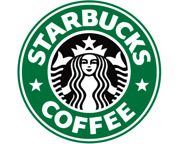 Mẫu thiết kế logo hình tròn của starbucks